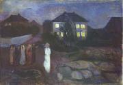 Edvard Munch The Storm painting